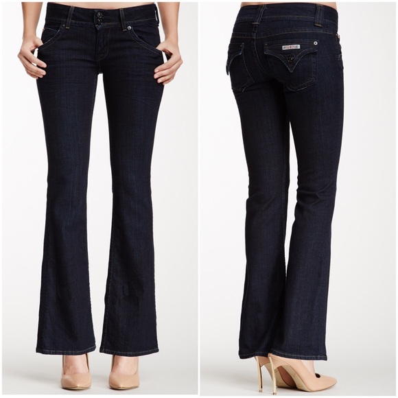 Hudson Jeans Denim - Hudson Dark Wash Denim Signature Bootcut Jean